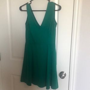 Green mini dress perfect for summer parties